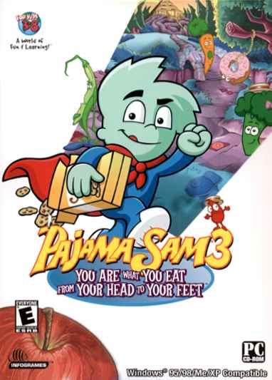 Обложка игры Pajama Sam 3: You Are What You Eat From Your Head To Your Feet