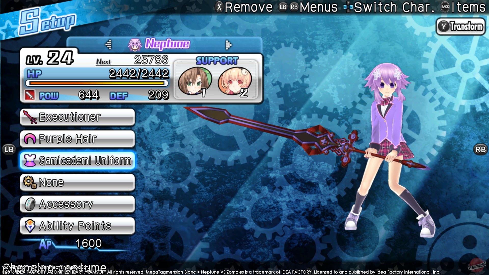 Скриншот из игры MegaTagmension Blanc + Neptune VS Zombies - 1