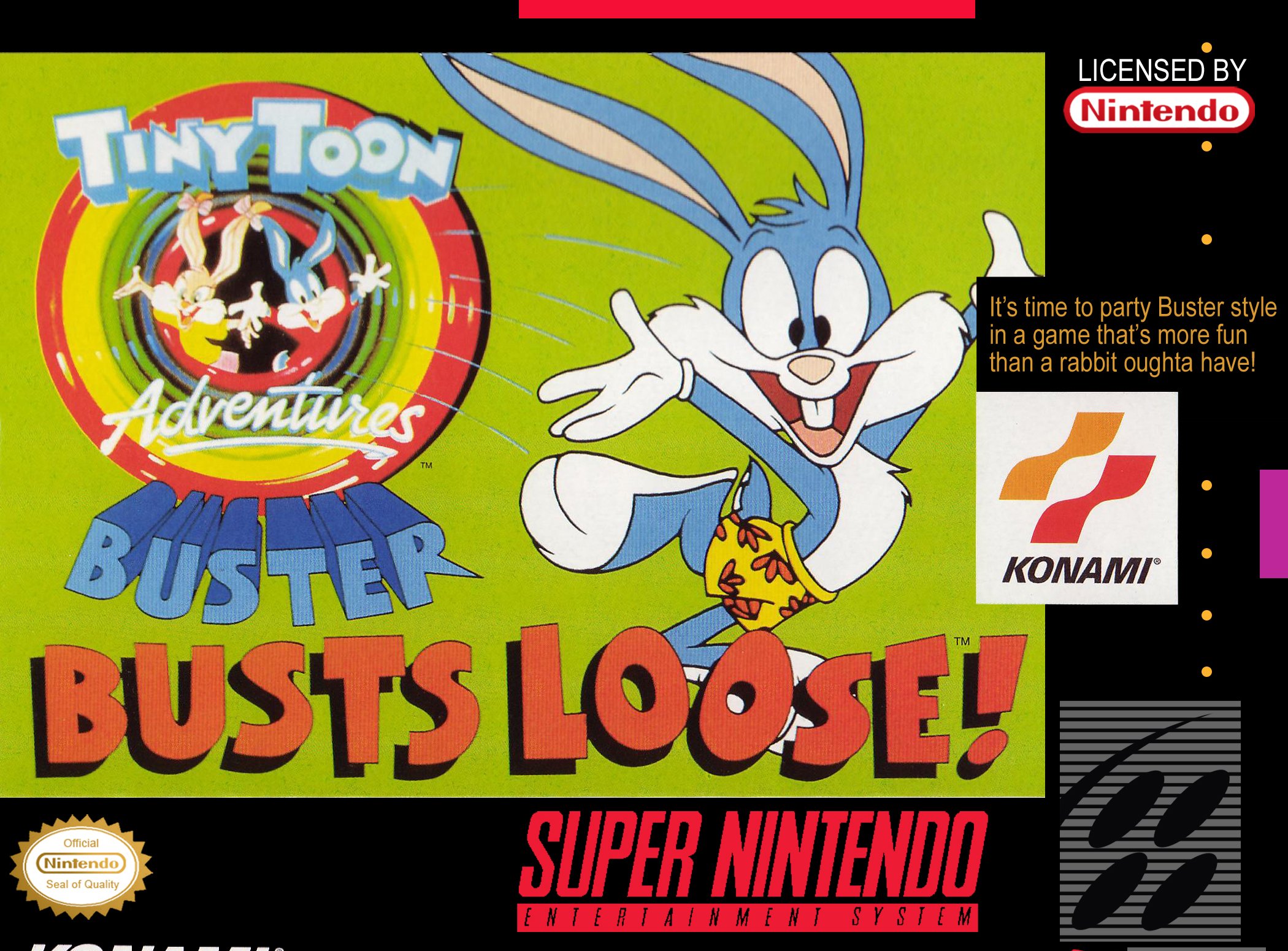 Обложка игры Tiny Toon Adventures - Buster Busts Loose!