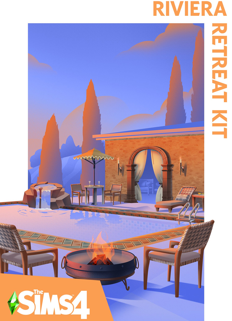 Обложка игры The Sims 4: Riviera Retreat