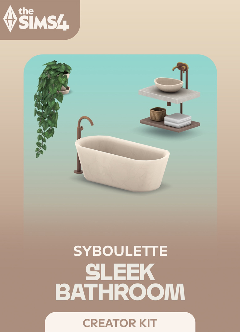 Обложка игры The Sims 4: Sleek Bathroom