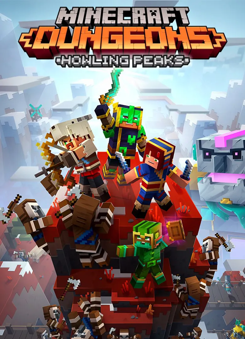 Обложка игры Minecraft Dungeons: Howling Peaks