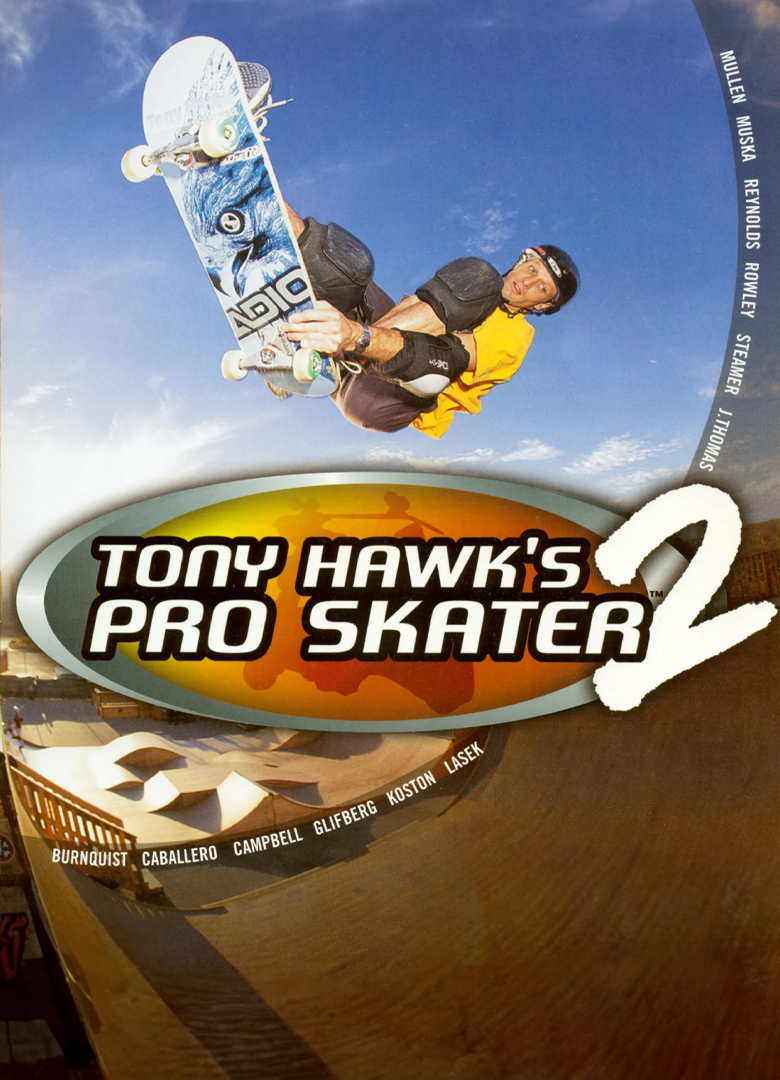 Обложка игры Tony Hawk's Pro Skater 2