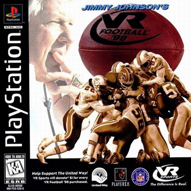 Обложка Jimmy Johnson's VR Football '98