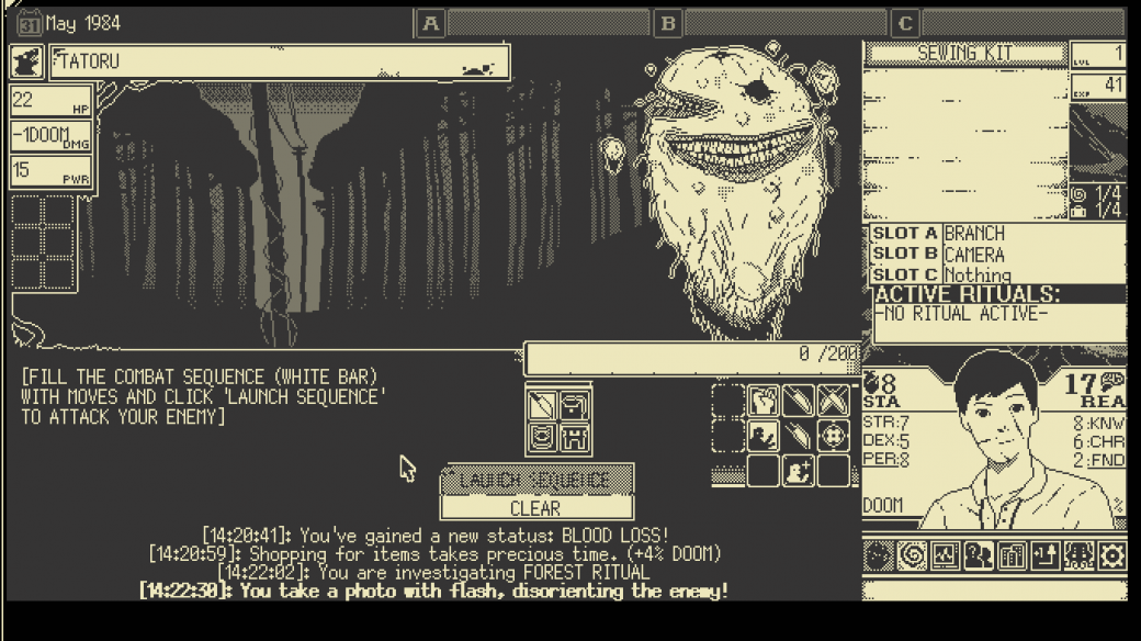 Скриншот из игры WORLD OF HORROR - 11