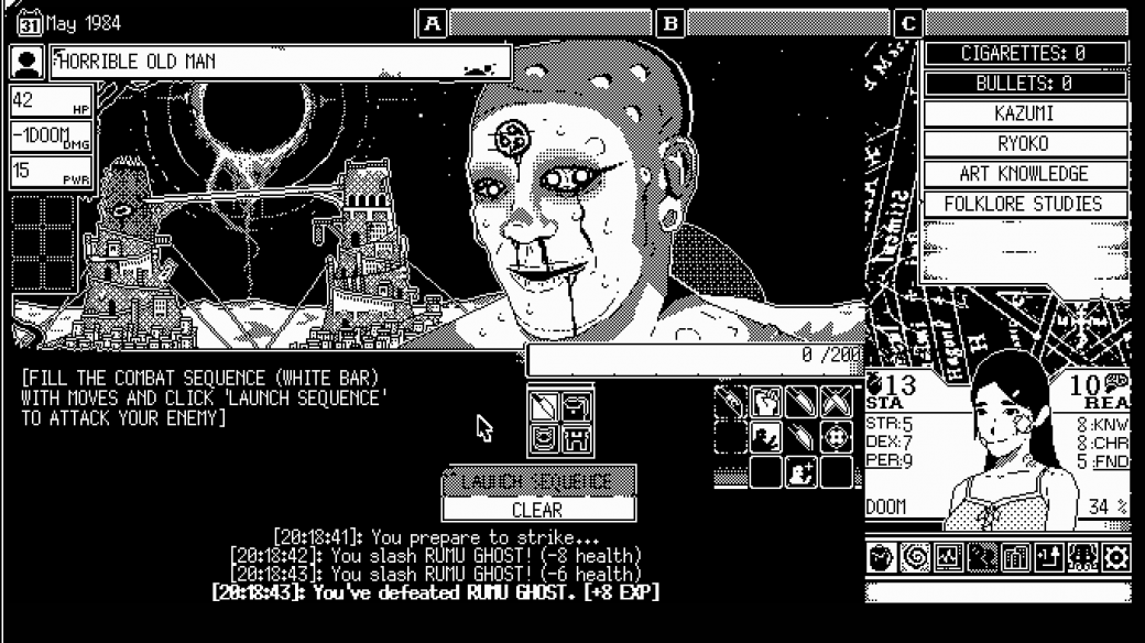 Скриншот из игры WORLD OF HORROR - 13