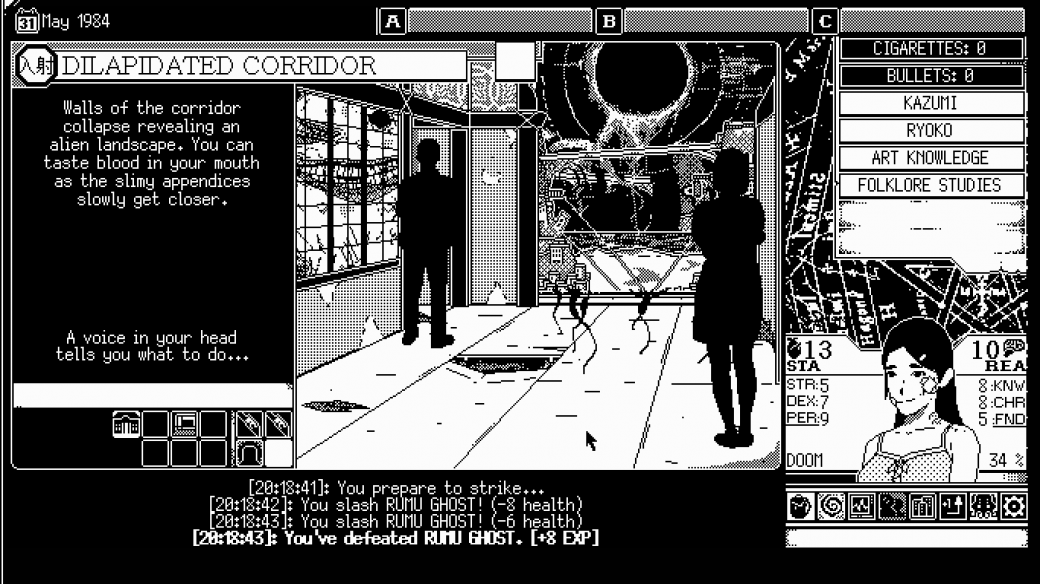 Скриншот из игры WORLD OF HORROR - 15