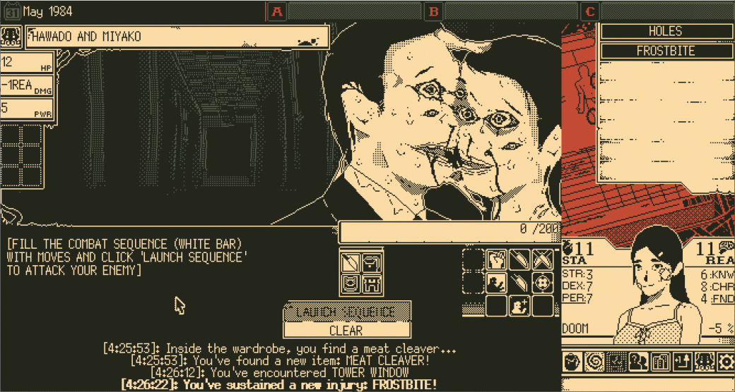 Скриншот из игры WORLD OF HORROR - 7