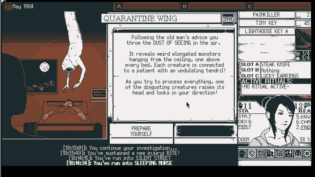 Скриншот из игры WORLD OF HORROR - 8