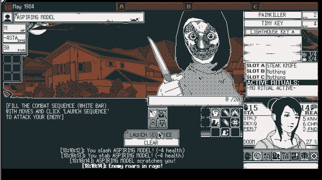 Скриншот из игры WORLD OF HORROR - 9