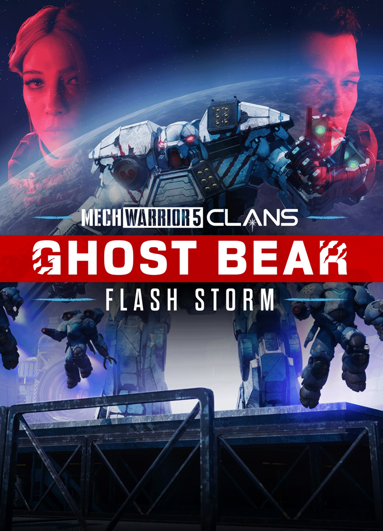 Обложка MechWarrior 5: Clans - Ghost Bear: Flash Storm