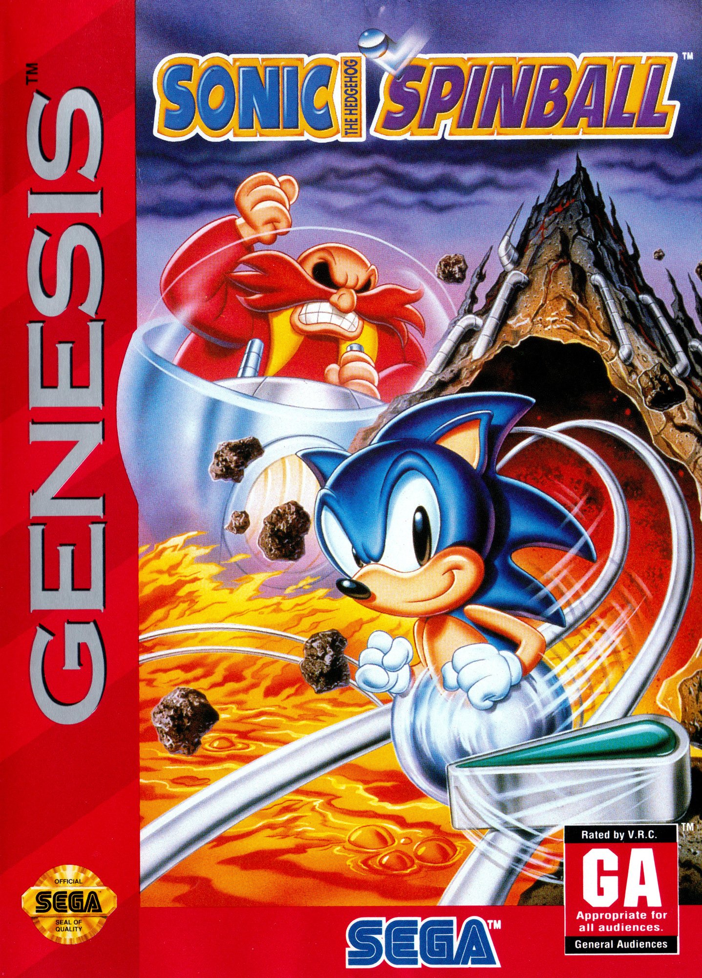 Обложка Sonic the Hedgehog: Spinball