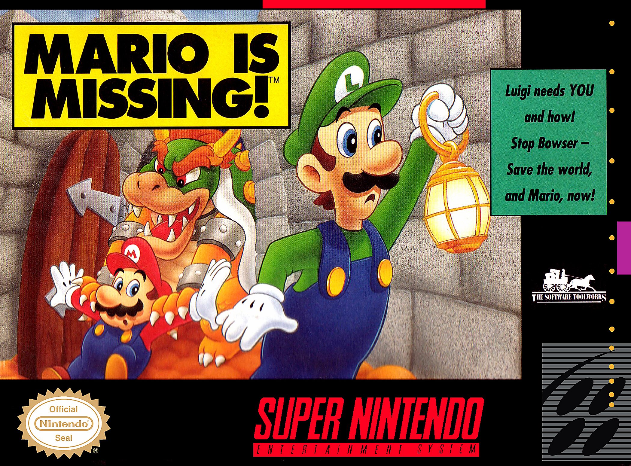 Обложка игры Mario is Missing!