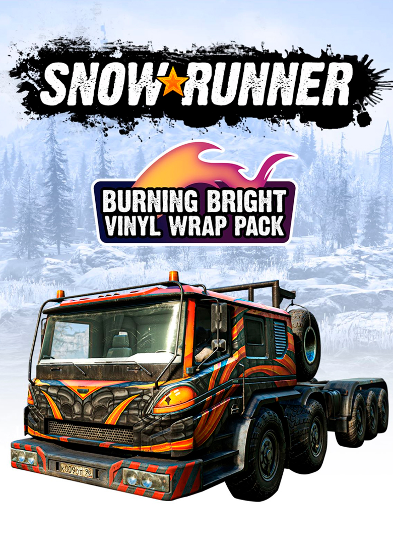 Обложка игры SnowRunner - Burning Bright Vinyl Wrap