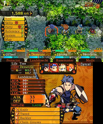 Скриншот из игры Etrian Mystery Dungeon - 13