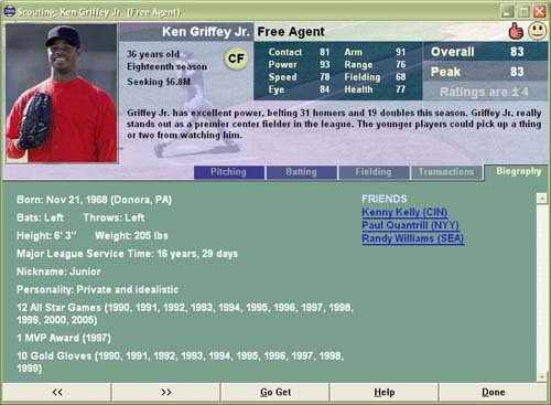 Скриншот из игры Baseball Mogul 2007 - 4