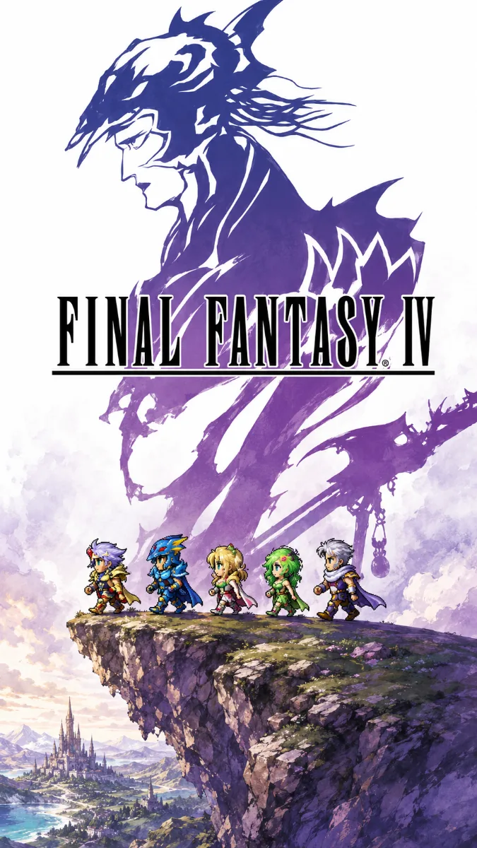 Обложка игры Final Fantasy IV remastered