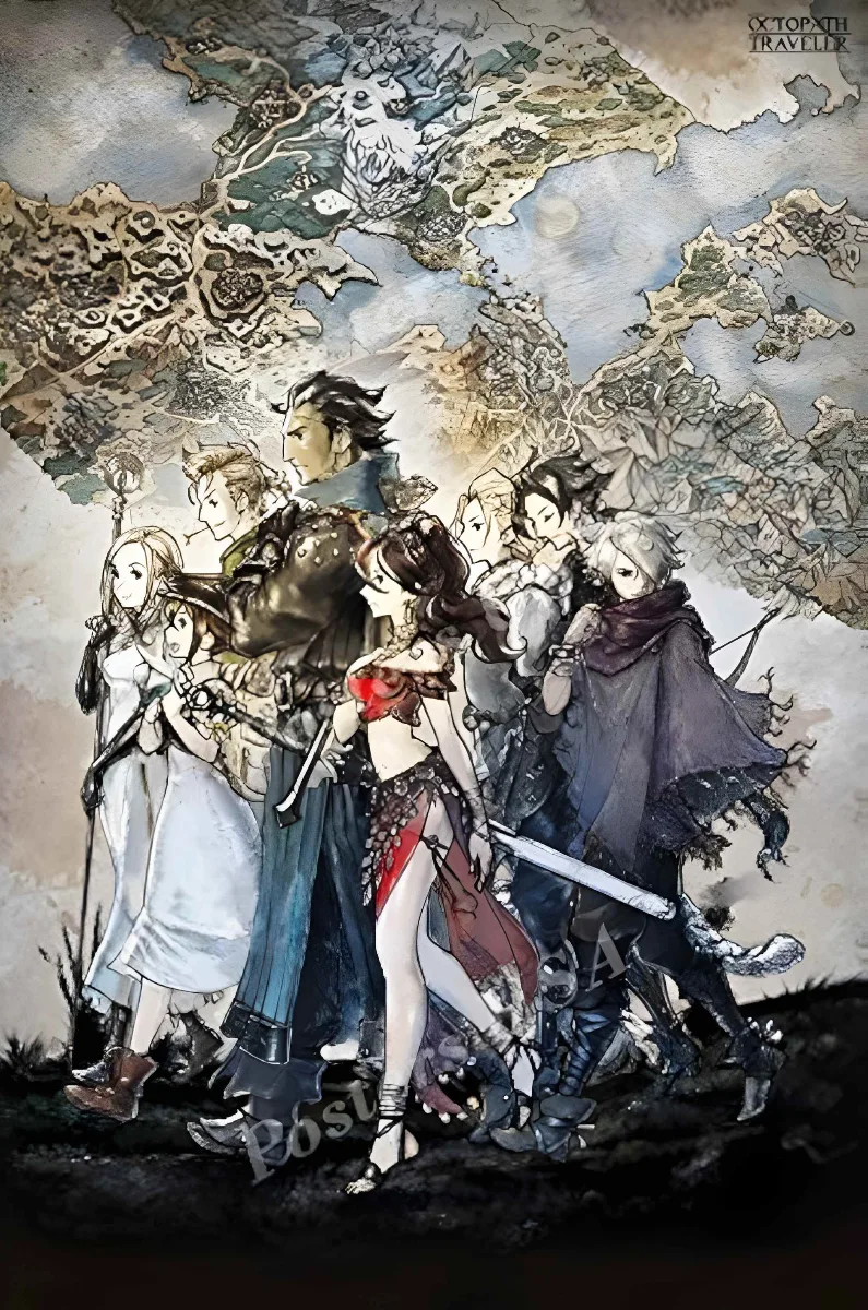 Обложка Octopath Traveler