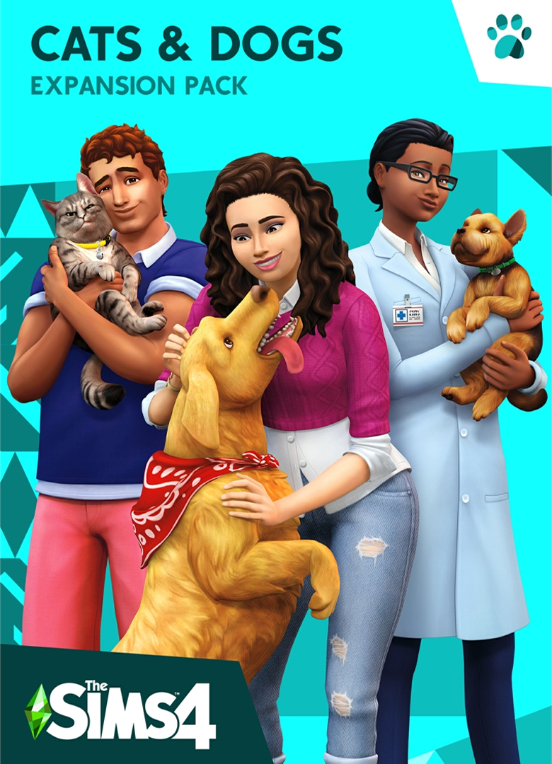 Обложка игры The Sims 4: Cats & Dogs