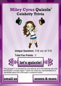 Обложка игры Miley Cyrus Quizzle
