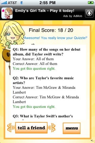 Скриншот из игры Taylor Swift Quizzle - 4