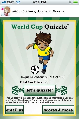 Скриншот из игры World Soccer Quizzle - 3