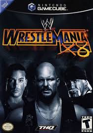 Обложка игры WWE WrestleMania X8